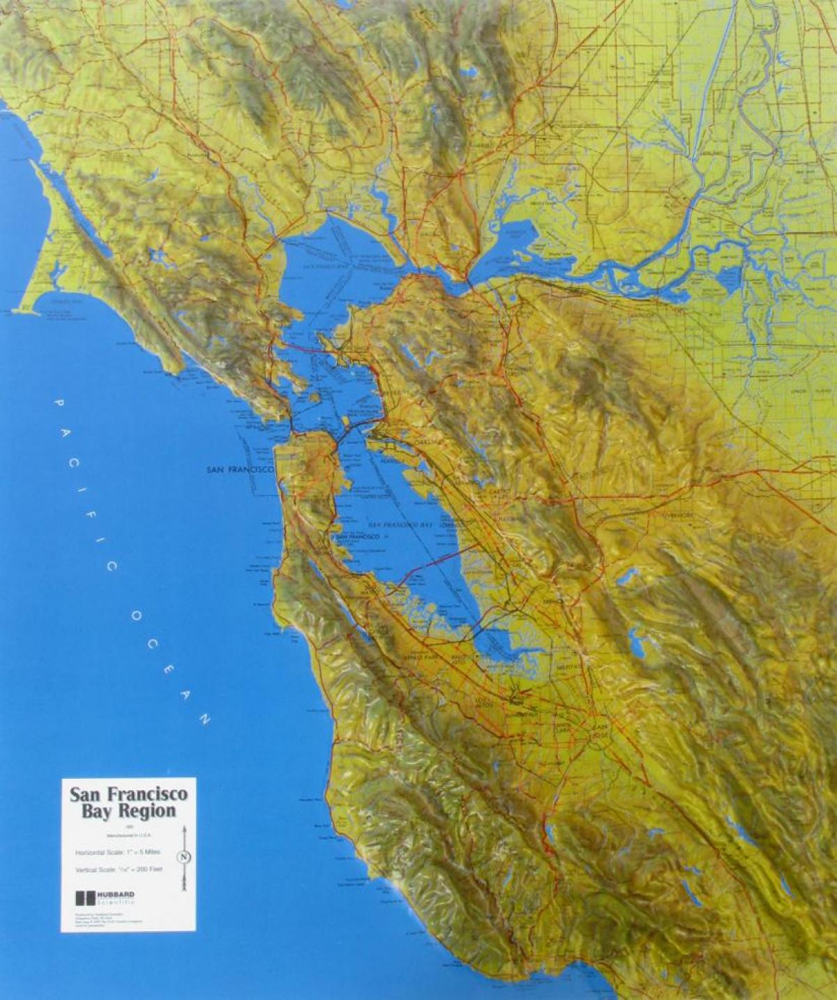 Bản đồ của San Francisco cứu trợ