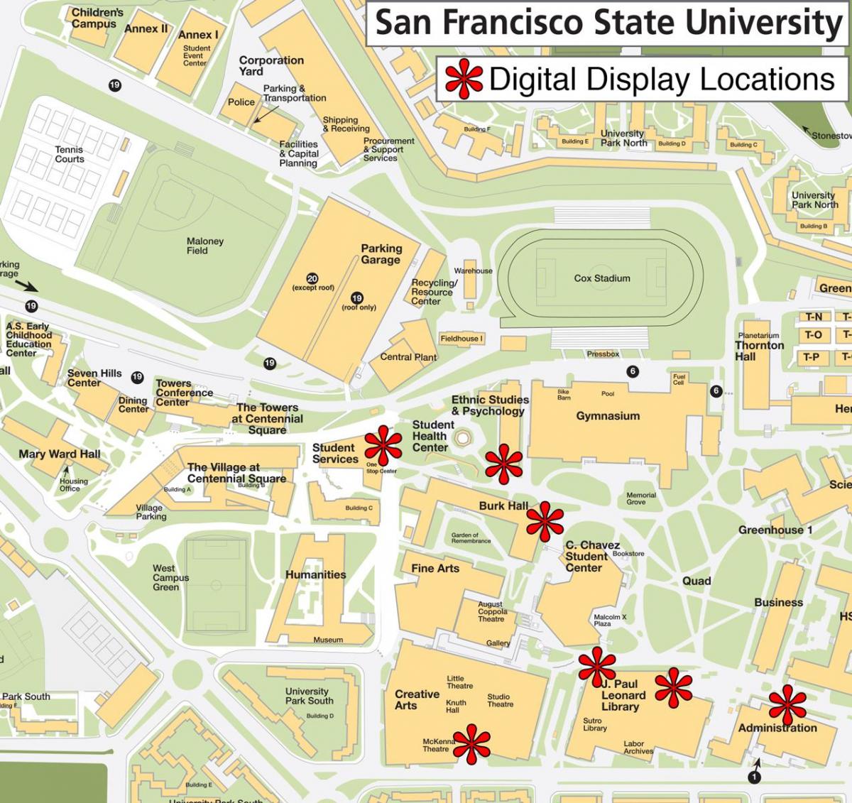 San Francisco đại học bang bản đồ