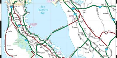 Bản đồ của vùng vịnh San Francisco