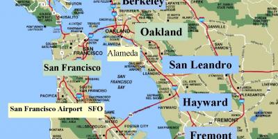 Bản đồ của San Francisco california