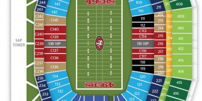 Bản đồ của San Francisco 49ers sân vận động