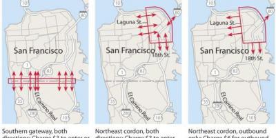 Bản đồ của San Francisco phí