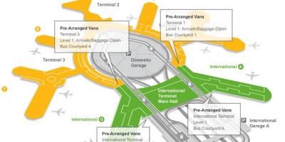 Bản đồ của sân bay San Francisco hành lý yêu cầu