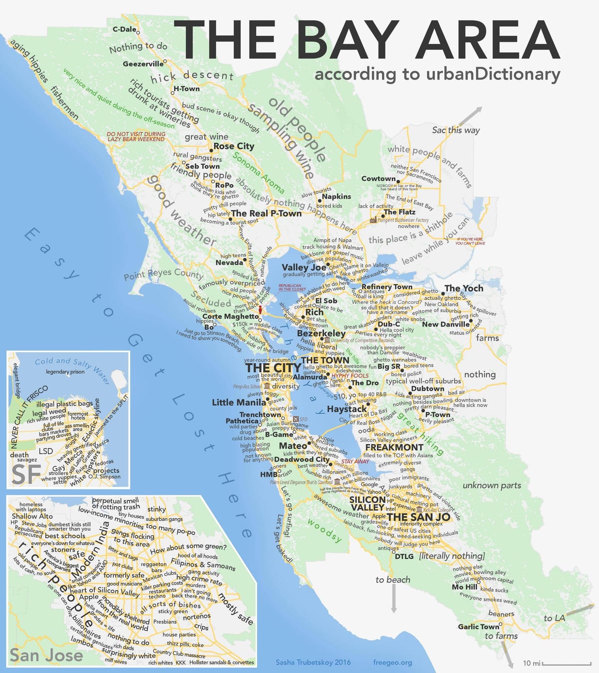 San Francisco khu vực bản đồ