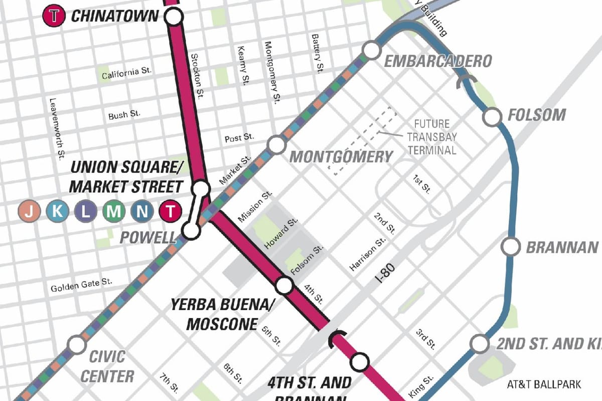 Bản đồ của thị trường phố San Francisco