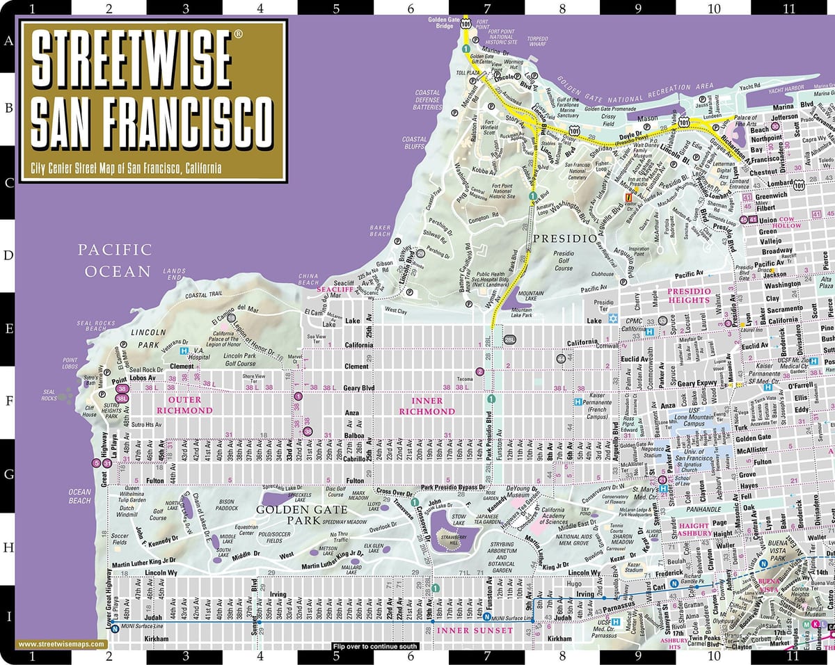 Bản đồ của đường phố San Francisco