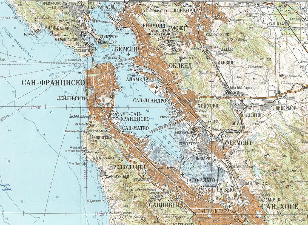 Bản đồ của liên xô San Francisco