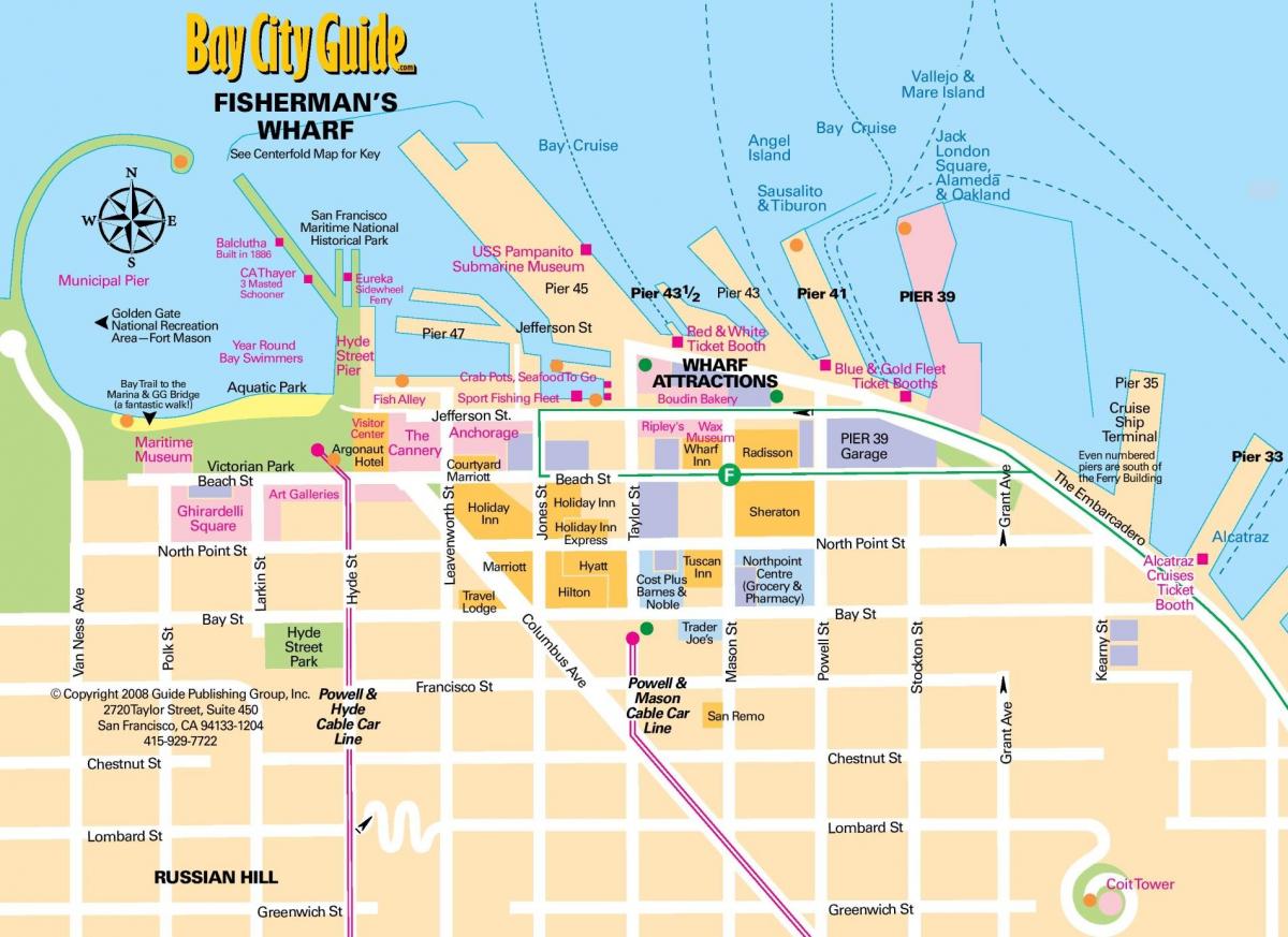 bản đồ của ngư dân cảng San Francisco