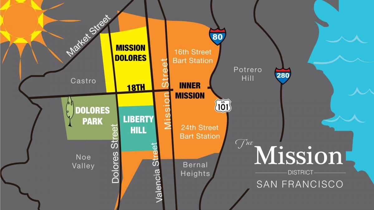 Bản đồ của nhiệm vụ quận San Francisco