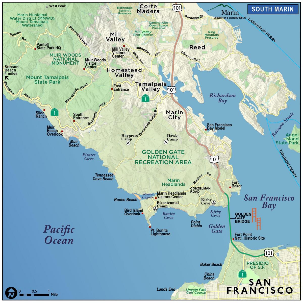 Bản đồ của rừng gỗ San Francisco