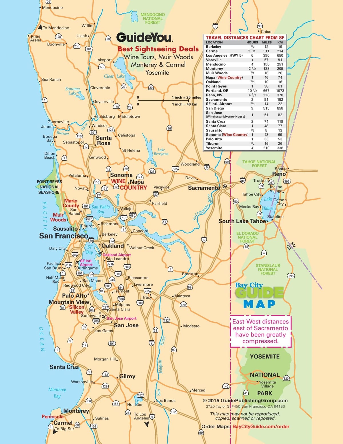 Bản đồ của San Francisco đường