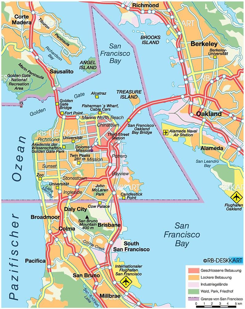 Bản đồ của San Francisco county