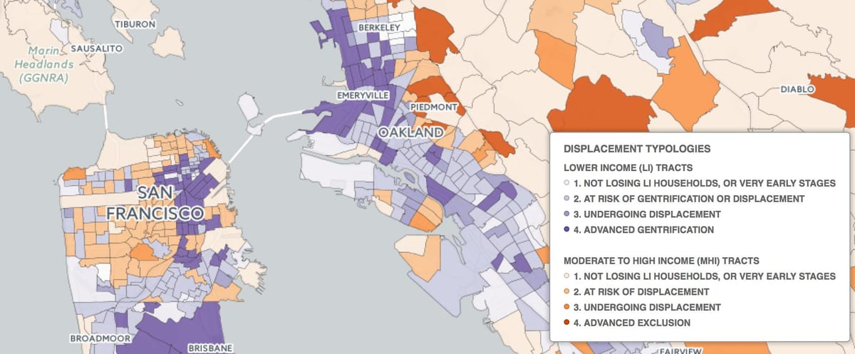 Bản đồ của San Francisco dời