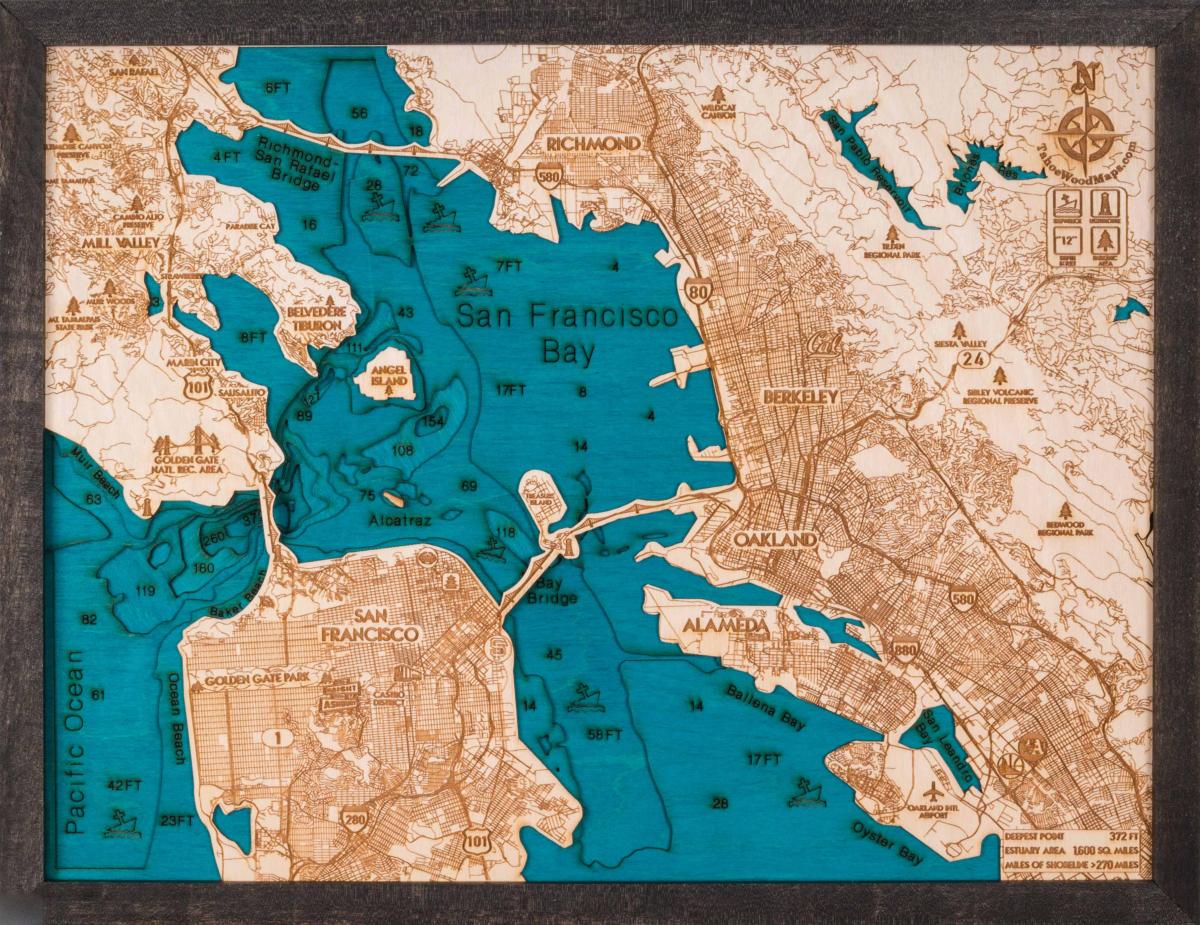 Bản đồ của San Francisco gỗ
