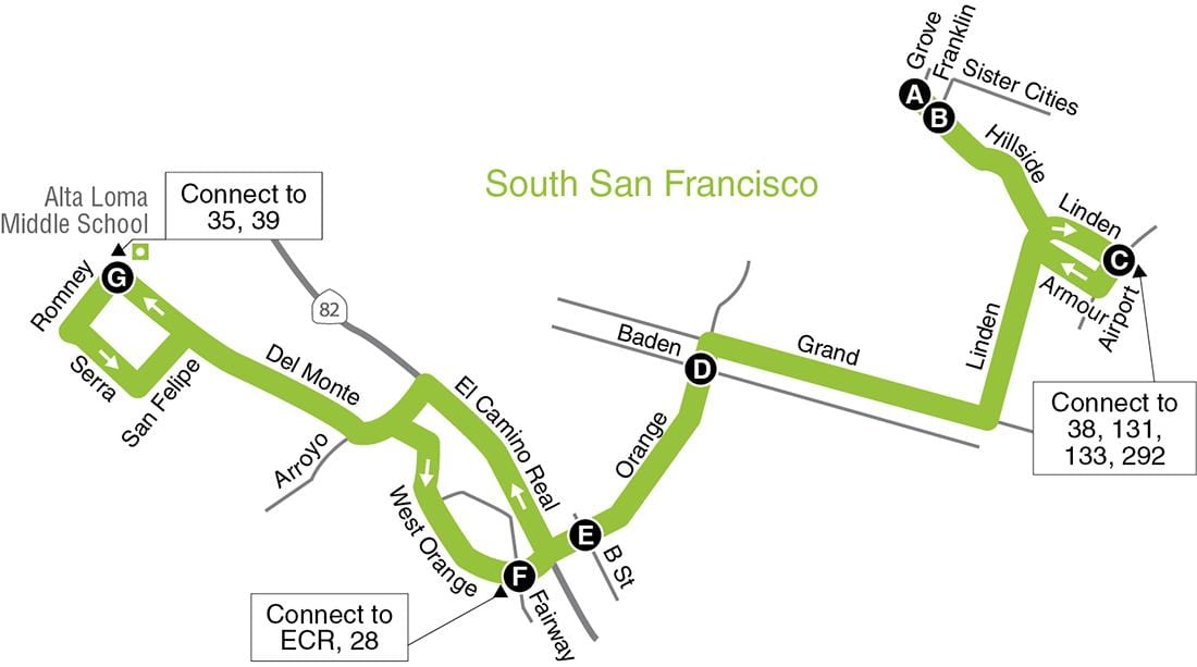 Bản đồ của San Francisco trường tiểu học