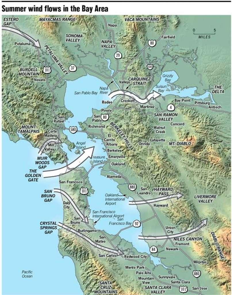 Bản đồ của San Francisco vi khí hậu