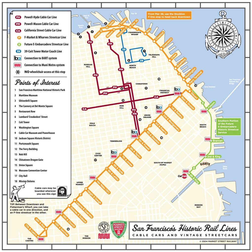 San Fran xe đẩy bản đồ