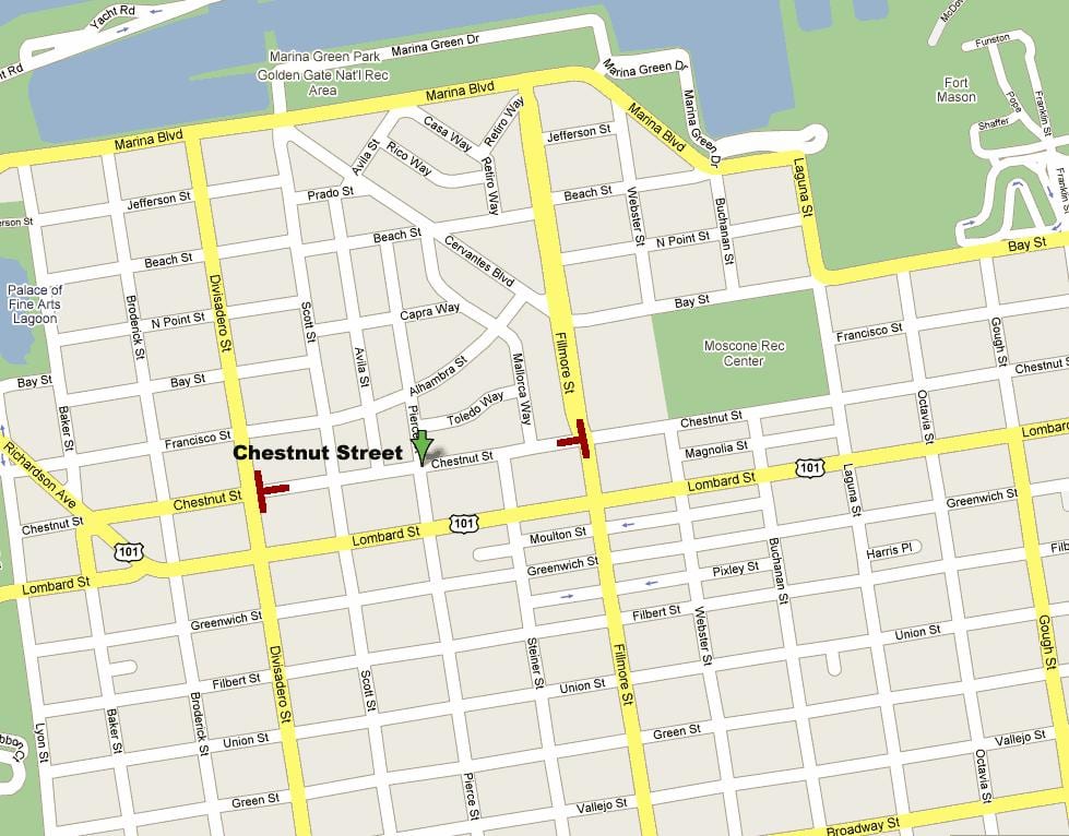 đường phố, bản đồ của San Francisco