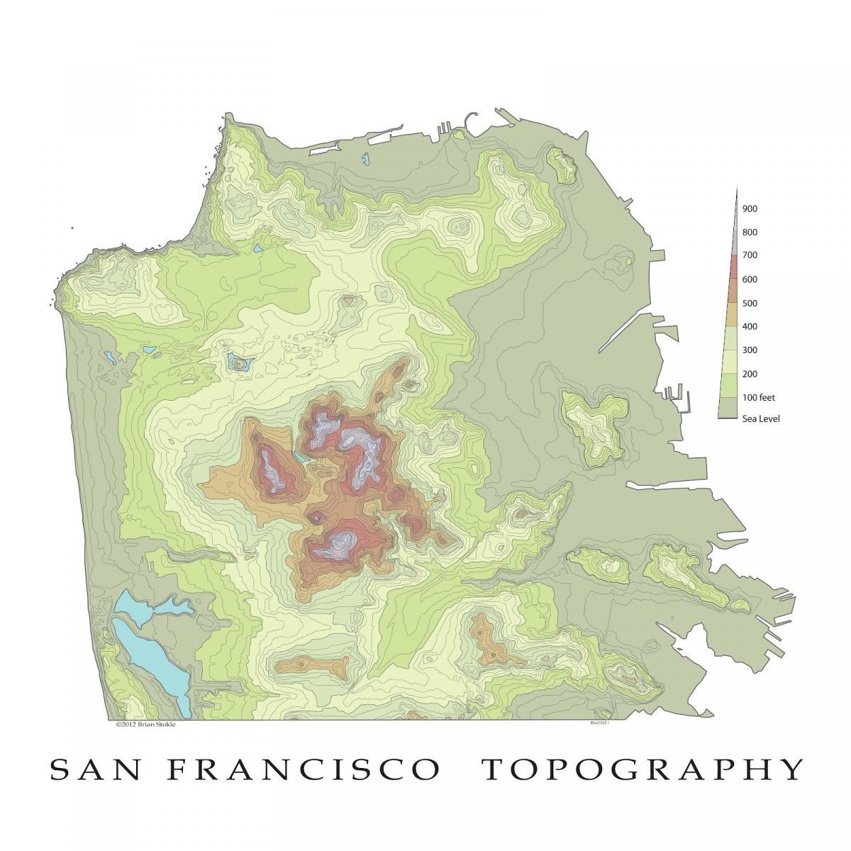 San Francisco bản đồ địa hình