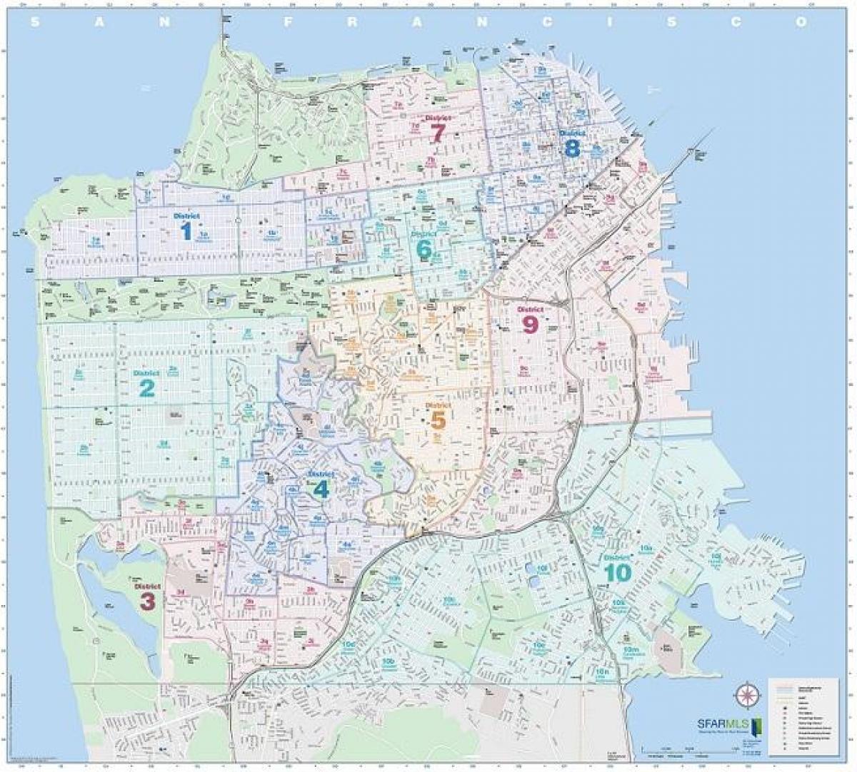 San Francisco số bản đồ