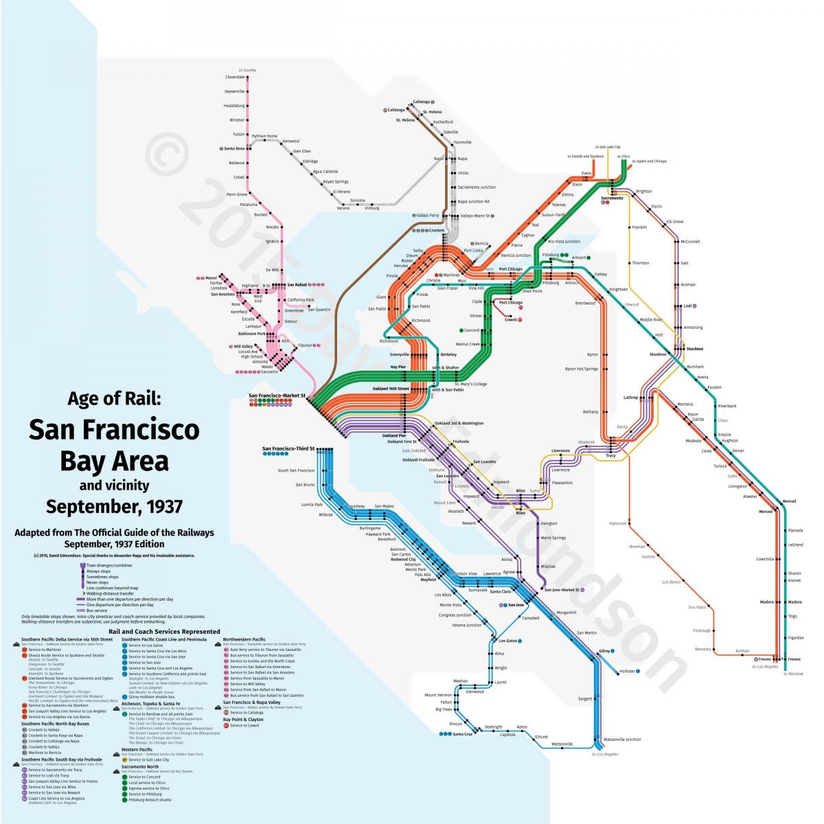 San Fran đào tạo bản đồ