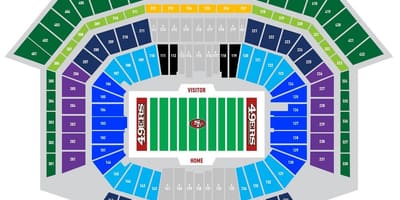 Bản đồ của 49ers bãi đậu xe 