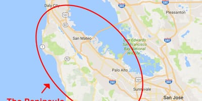 Bản đồ của bán đảo San Francisco, 