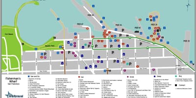 Bản đồ của San Francisco bến ngư phủ