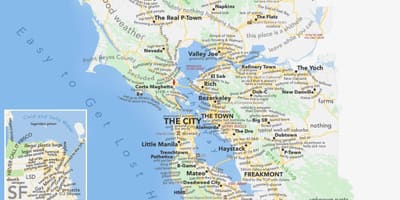 San Francisco khu vực bản đồ