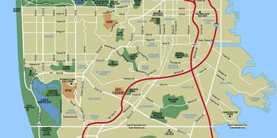 Bản đồ tới San Francisco