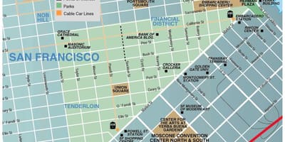 Bản đồ liên minh vuông khu vực San Francisco