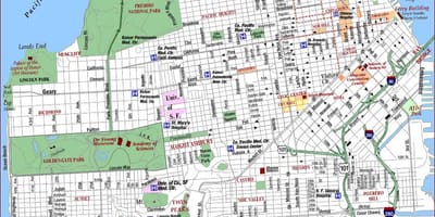San Francisco va trung tâm y tế bản đồ