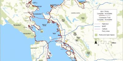 Vịnh San Francisco bản đồ đường mòn