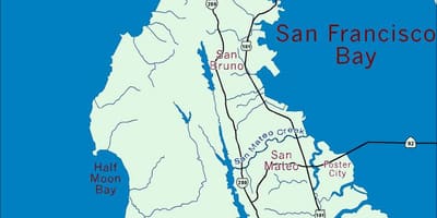 Bản đồ của vùng vịnh peninsula