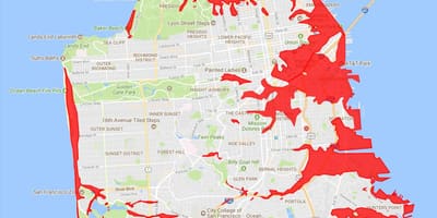San Francisco các khu vực tránh bản đồ