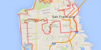Công viên Golden gate, xe đạp con đường mòn bản đồ