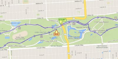Bản đồ của chạy San Francisco