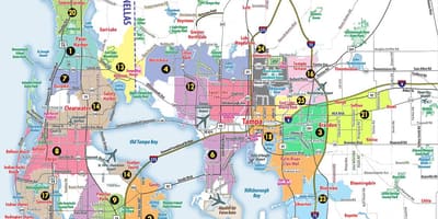Vùng vịnh San Francisco mã bản đồ