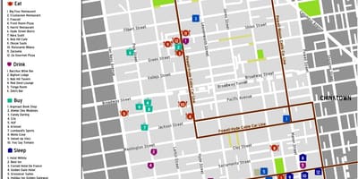 Bản đồ của nob hill San Francisco