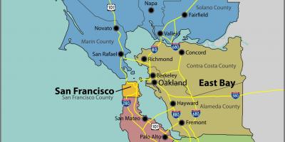 Vịnh San Francisco trên bản đồ