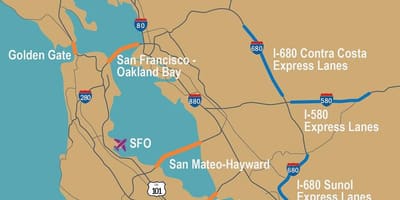 Đường số San Francisco bản đồ