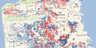 Bản đồ của San Francisco độ cao
