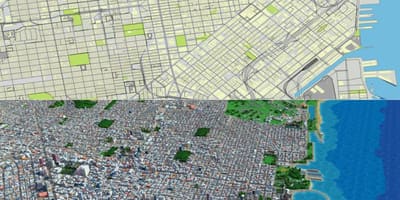 Bản đồ ofSan Francisco 3d 
