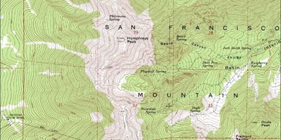 Bản đồ của San Francisco đường viền