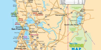 Bản đồ của San Francisco đường