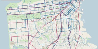 San Francisco xe buýt bản đồ