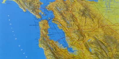 Bản đồ của San Francisco cứu trợ