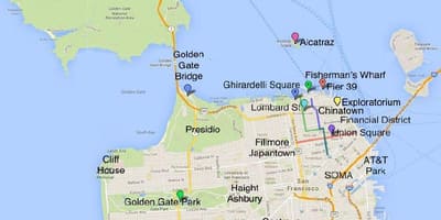 Bản đồ du lịch của San Francisco