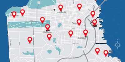 Bản đồ của San Francisco bệnh viện