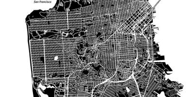 Bản đồ của San Francisco véc tơ